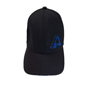 Ascend Black With Blue Logo Fitted
